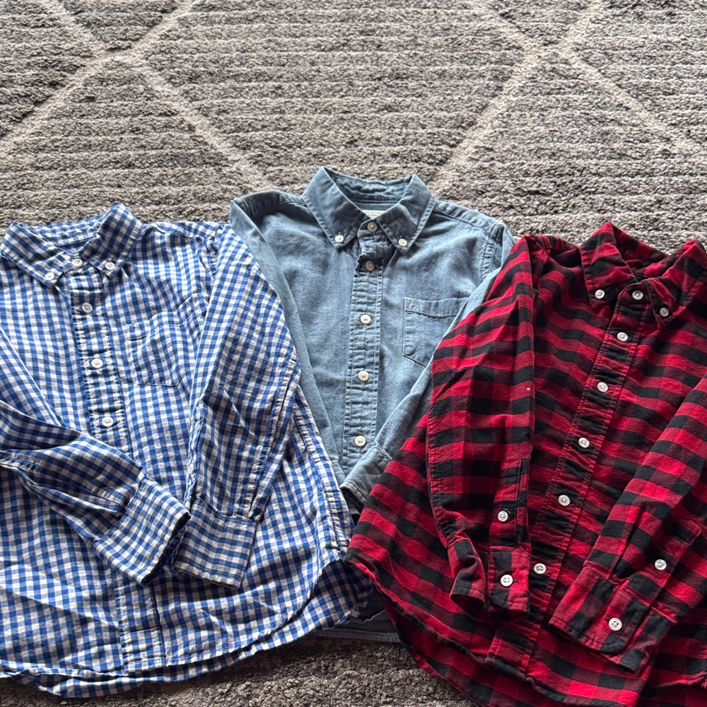 Boys JCrew Shirt Bundle- coverall all seasons!